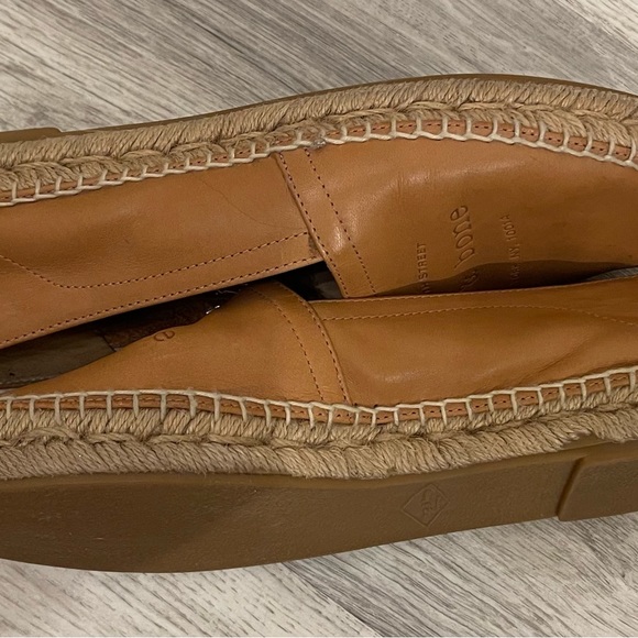 Rag & Bone Espadrille Loafers Flats in Cognac Tan Leather Size 9.5 Retails $375 - Picture 8 of 12